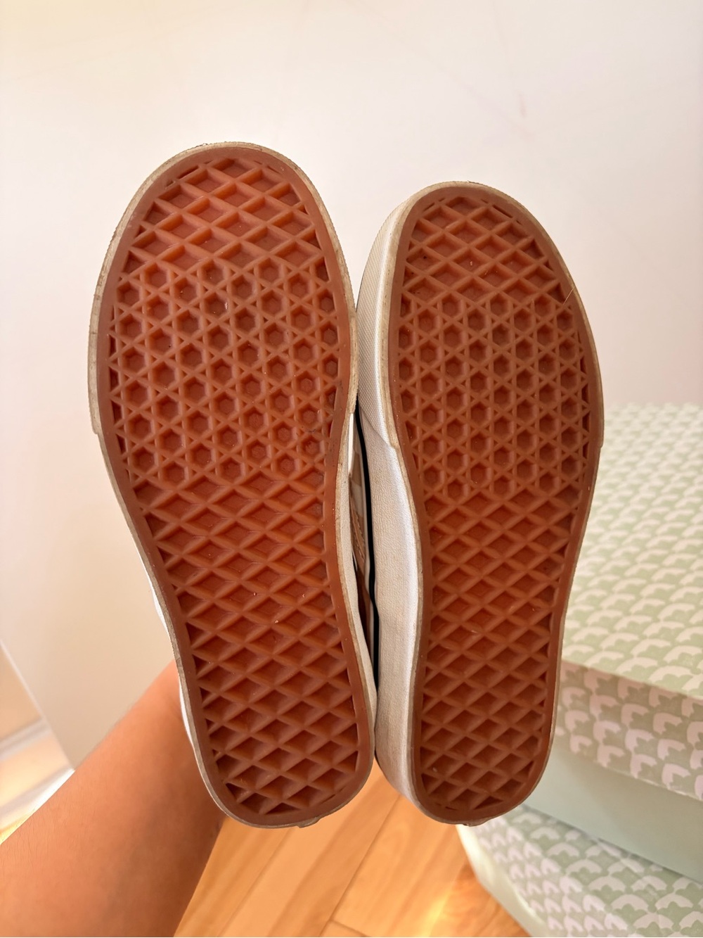 Vans Slip-On Sneakers - Peach and White - Picture 4 of 4